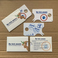 Compact Plastic Credit Card Size Tick Remover with Magnifying Glass Eco-Friendly Feature Customizable Logo Printed Envelope