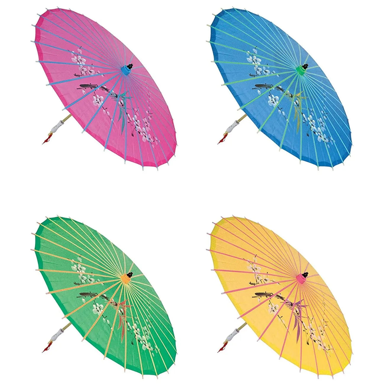 Japanese Chinese Ceiling Decoration Umbrellas Craft Dance Props Parasols Handmade Silk Oiled Paper Umbrella