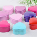 Bulk Multiple Colors Heart Shape Metal Tin Can Empty Gift Tins
