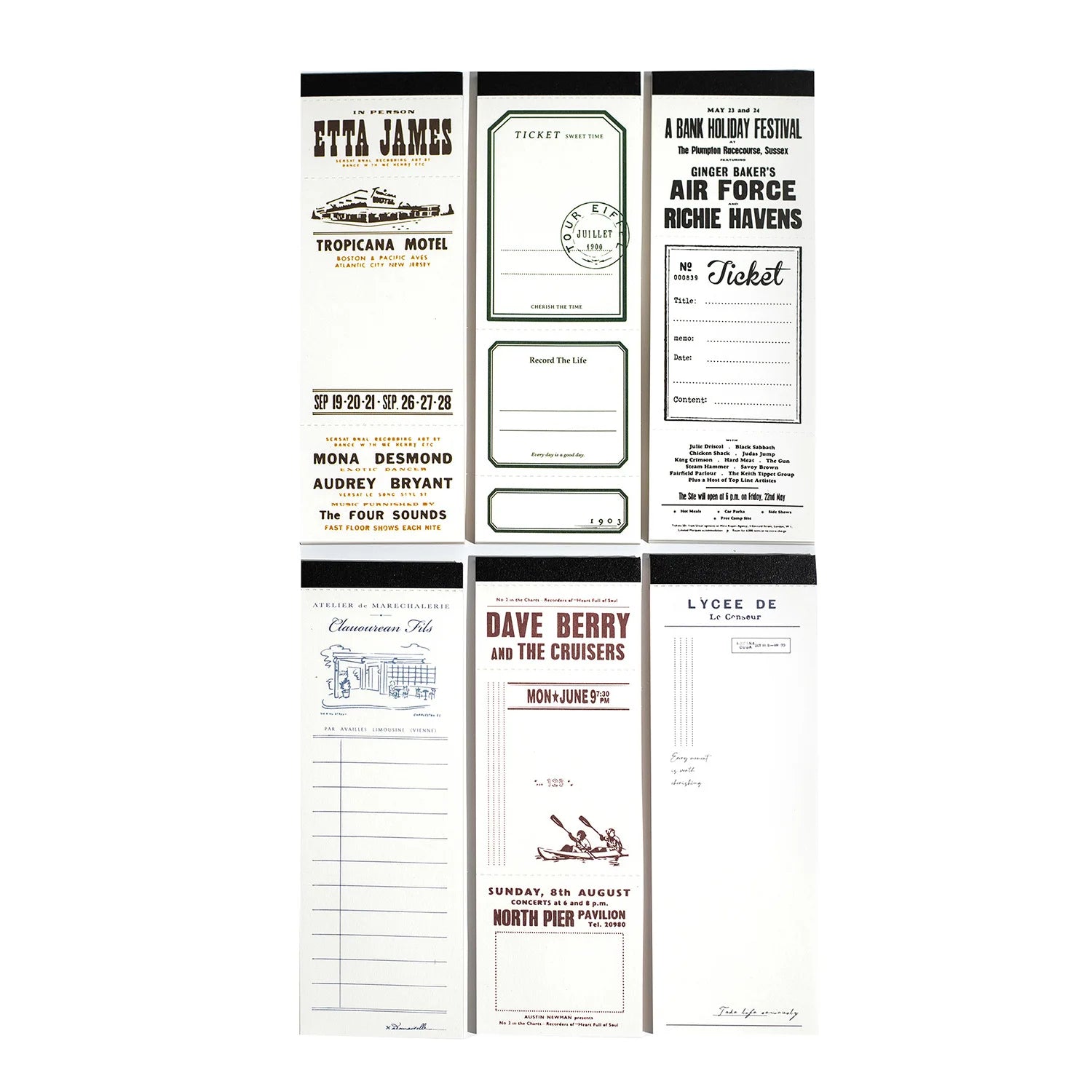 30 sheets/pack of sticky notes Lilith's Diary Series Vintage Handbook DIY Material Decoration Bottom 6 models