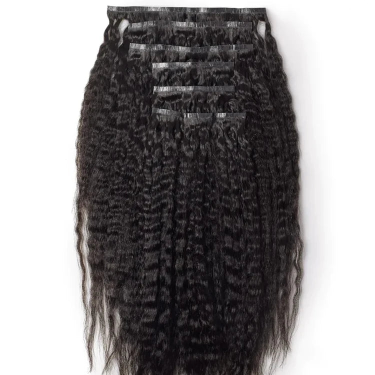 Seamless Clip in Cambodian Human Hair Extensions 100% Vietnamese Raw Hair Clip in Hair Extensions