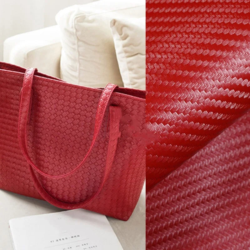 PU Synthetic 1mm Embossed Braided Leather Decorative Chair Bags Wallets Shoes Belts Furniture Sofa Lining Dress Earrings Crafts