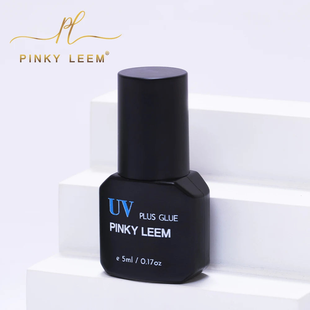 Pinky leem Wholesale 5ml Uv Eyelash Extension Non-stimulation Microwave UV Led Fast Dry 1s Uv Led Eyels Extension Glue