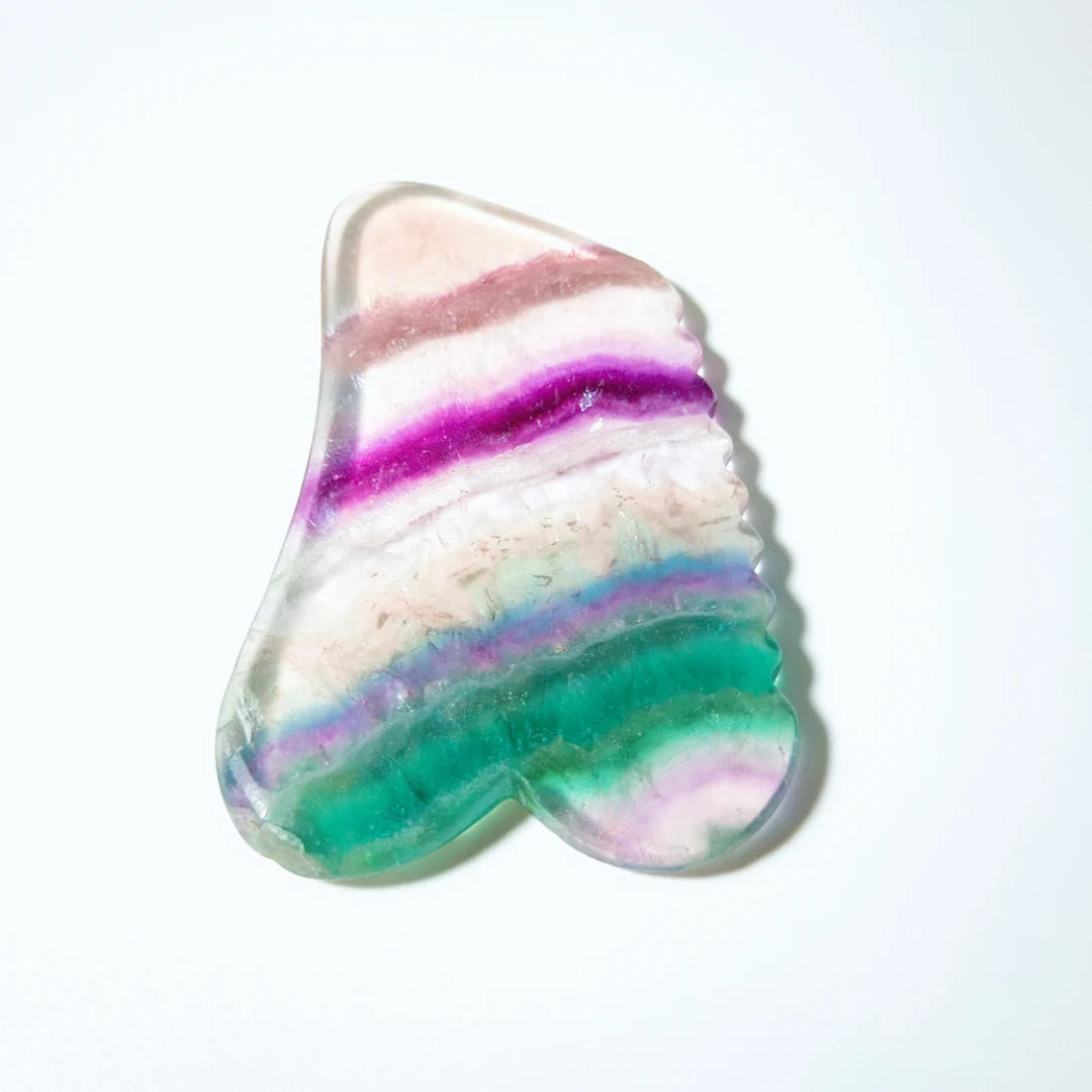 Huiying Arrival Beauty Product Natural Fluorite Face Gua Sha Skin Care