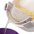 Hot Sale Dishwasher Safe Colander Silicone Clip on Strainer Pasta Strainer Clip on Food Strainer for Pots and Bowls