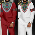 M-4XL Ankara Sets for Men Kaftan Outfits Africa Clothing  African Traditional Dresses Robe Africaine Evening Fashion Tracksuit