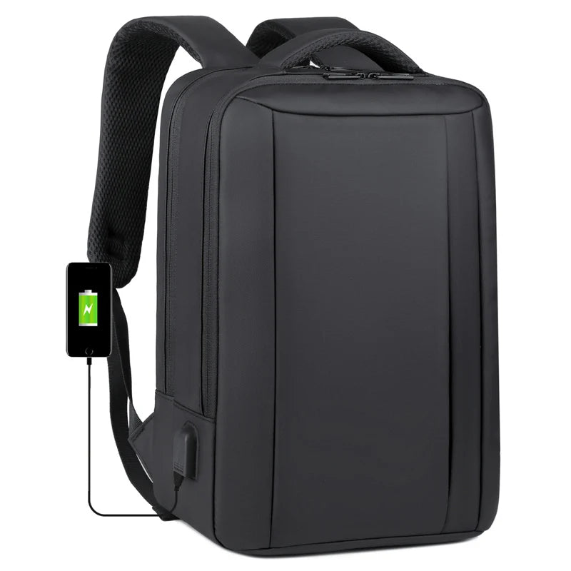 Men's Multi-Function Anti Theft USB Smart Laptop Backpack Comfortable Shoulder Straps Waterproof New Business Travel Bag