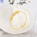 JXX  Adjustable No Fade Gold Plate Opening Shape Bangle Minimalist Jewelry Women Made 24K Gold Plate Custom Bangle Gold Bracelet