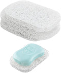 Soap Saver Holder for ShowerSelf Draining Lift Pad Soap Dish Slip DurablePVC BPA-Free Soaps Tray Mat for Kitchen Bathroom