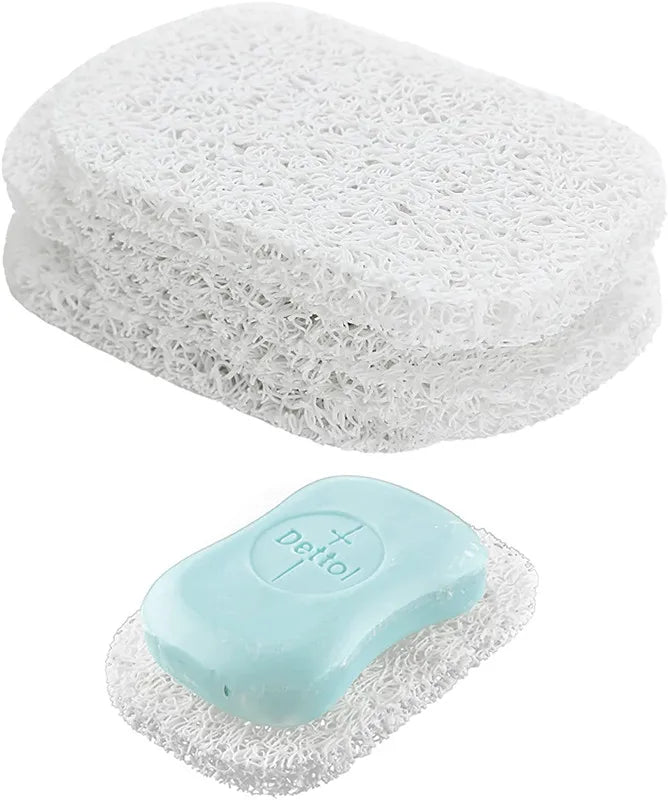 Soap Saver Holder for ShowerSelf Draining Lift Pad Soap Dish Slip DurablePVC BPA-Free Soaps Tray Mat for Kitchen Bathroom