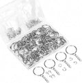 Wholesale 150pcs/set Ring Keychain in Bulk With Sheep Eye Screw Pin 25mm Metal Keyring Screw Eye Pin for Jewelry Toy Crafts Make