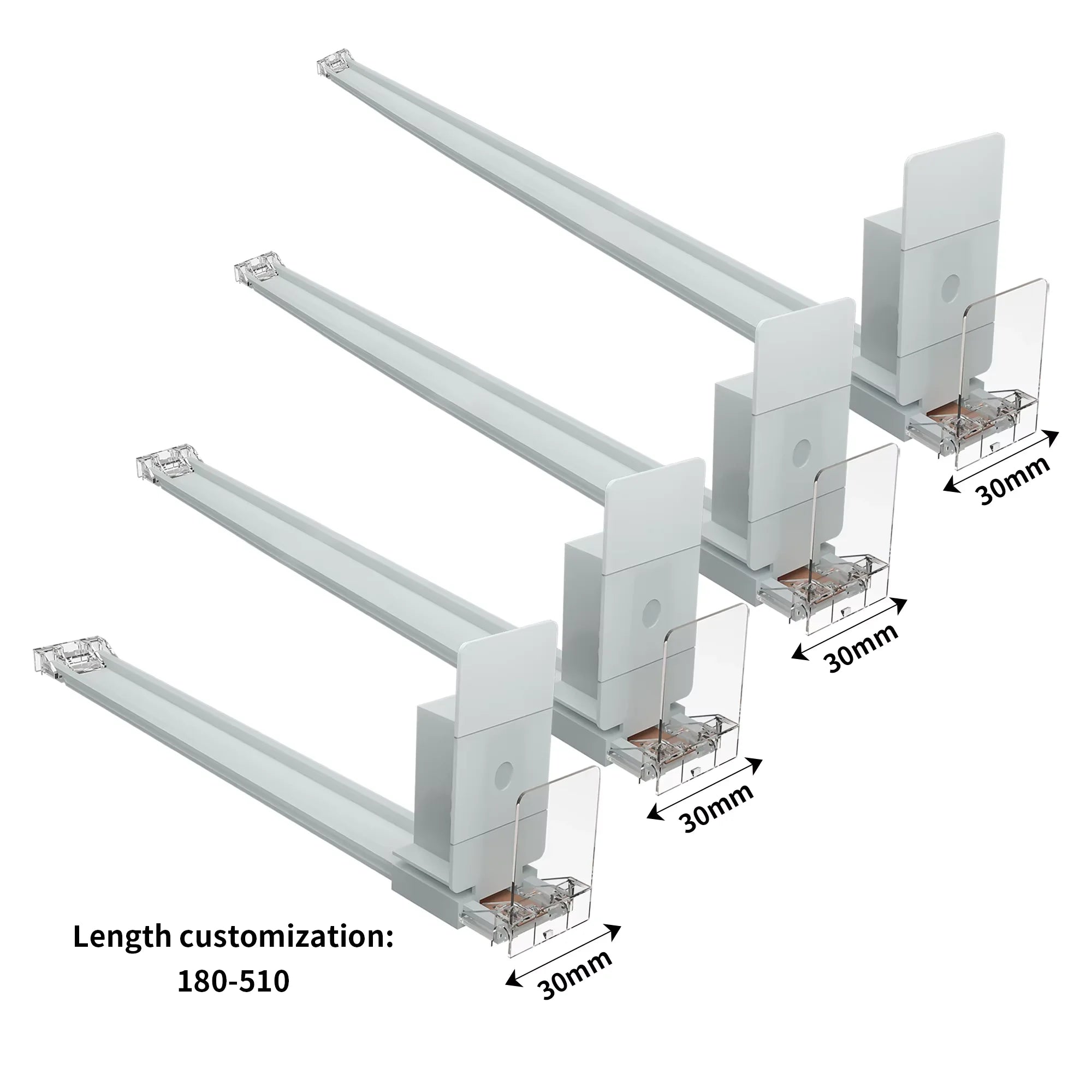 Customizable Drink Organizer Shelf Pusher with Fast Pusher Glide