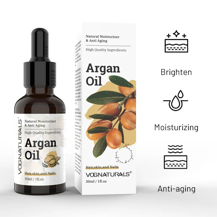 Private Label OEM Argan Oil Macadamia Nut Oil Multi-Purpose Hair Dry Damaged Treatment Repair and Face Skin Care