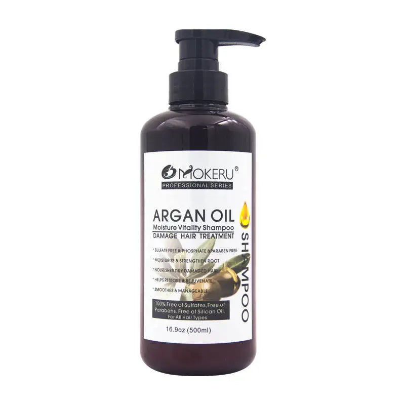 Private Brand Salon Organic Hair Care Set 500ml Nourishing Argan Oil Shampoo Natural Wash and Care Products