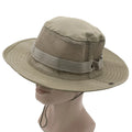 Men Outdoor Fishing Sunshade Hat Camping Fishing Hiking Jungle Sports Hat Wide Brim Boonie Cap Drawstring Fisherman Hats
