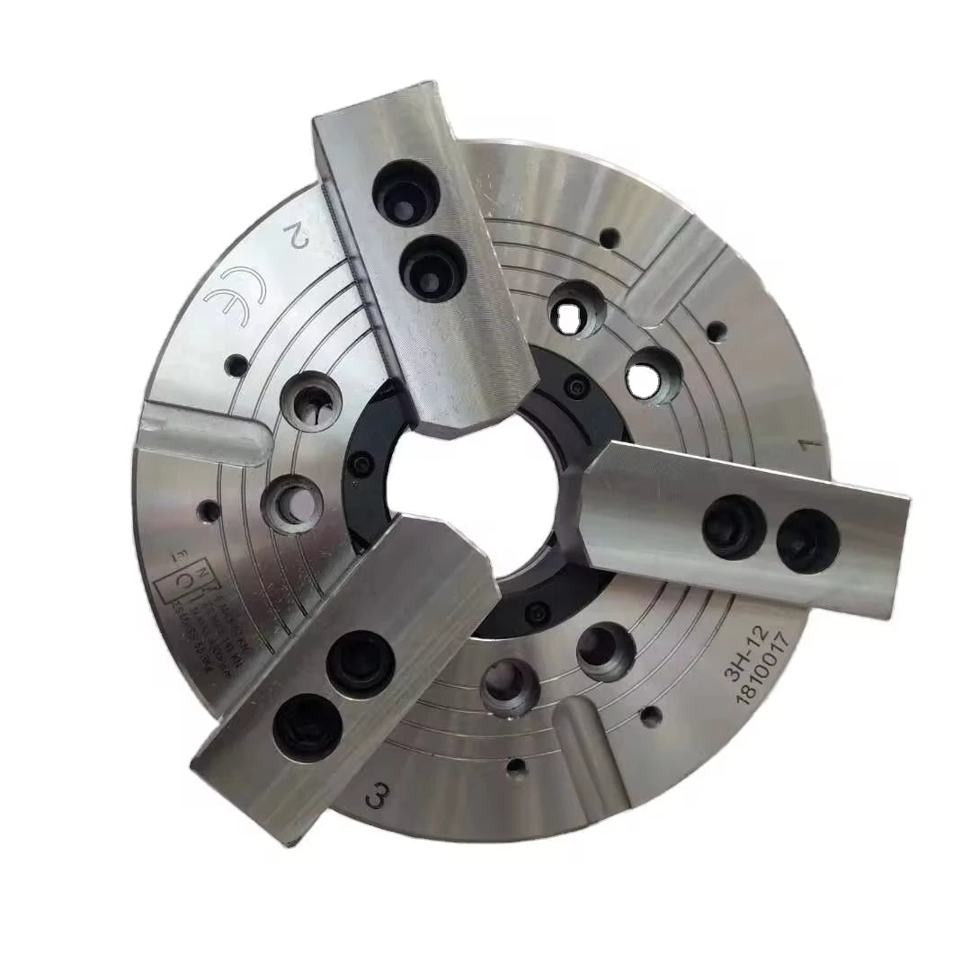 High Precision 6-inch Hollow All Steel Three Jaw Pneumatic/Hydraulic CNC Lathe Chuck Clamping Function 0.01mm Tolerance 3-Year