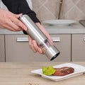 Hot Selling 2 in 1Stainless Steel Electric Salt Mill Pepper Grinder Set Battery Salt Pepper Grinder Spice Mill