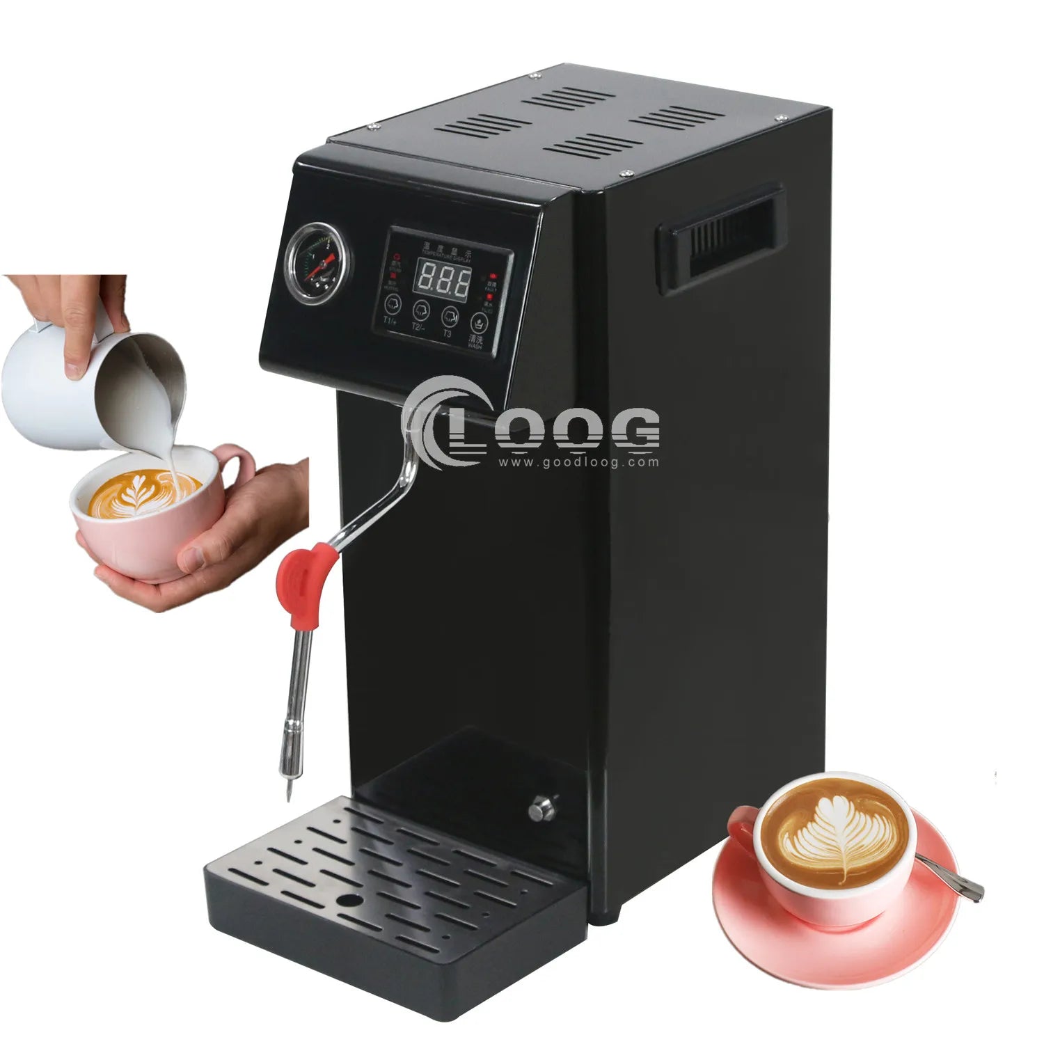 Professional Electric Steam Milk Bubble Frother Factory Wholesale 110V 220V Commercial Automatic Coffee Milk Steamer Machine