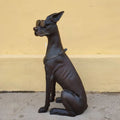 Garden Decorative Modern Casting Polished Brass Metal Animal Sculpture Large Bronze Dog Statue Customizable Color/Size/Design