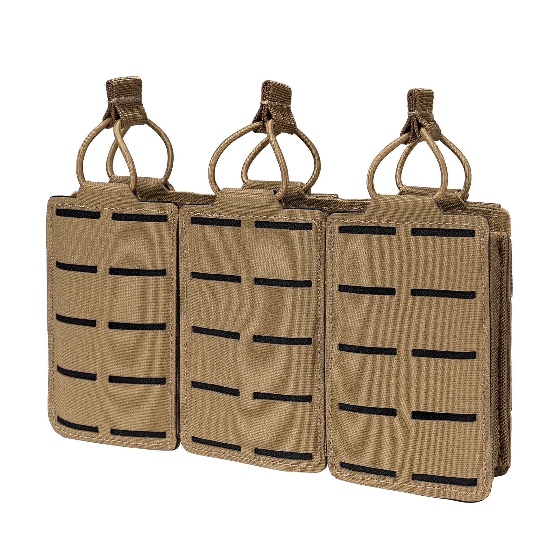 IDOGEAR Laser Cut Triple Mag Pouch 500D Nylon Molle Magazine Holder Tactical Mag Pouch for 5.56mm Mags