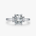 Ailmay Hot Sale Real 925 Sterling Silver Cut AAAAA CZ Rings for Women Wedding Statement Fine Jewelry