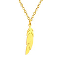 18K Gold Plated Trendy Stainless Steel Geometric Shape Charm Link Chain Necklace for Women Daily Life Gift
