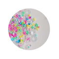 New Fashion 500g/Lot Lovely Candy Color Star Polymer Clay Slices With Crystal Circle Ring Rhinestones Mixed for Nail Art Decor