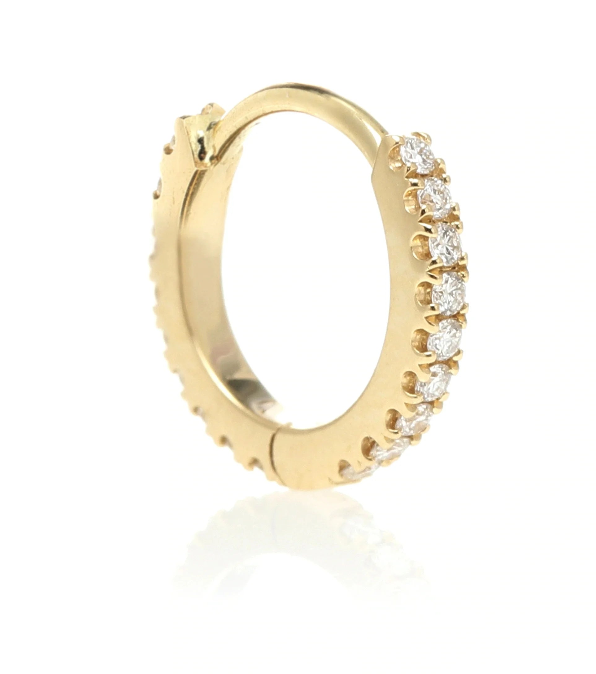 Silver 925 Sterling Jewelry Small Cubic Zircon Gold Huggie Earrings Ear Ring