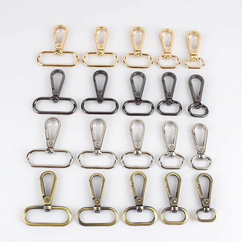 Deepeel F4-1 16/20/25/32/38/50mm Dog Collar Rotating Clasp Bag Hardware Accessories Keychain Snap Buckles Swivel Hook Hook