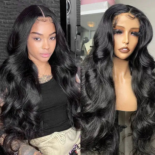 Body Wave Raw Vietnamese Human Hair Wig Brazilian Straight HD Transparent 13*6 Lace Front Glueless Wig Burmese Brazilian Indian