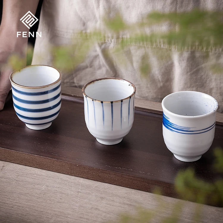 Japanese and Korean Style 200ml Ceramic Cups for Tea Wholesale Cups Latte Expresso Beer Vintage Sake Tea Cup