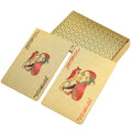 Custom Printed Golden Poker Playing Cards Waterproof Plastic-MOQ 100pcs