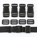Meetee BK452 20-50mm Luggage Hardware Accessories Nylon Webbing Plastic Quickly Release Buckle for Backpack Garment Pet Collar