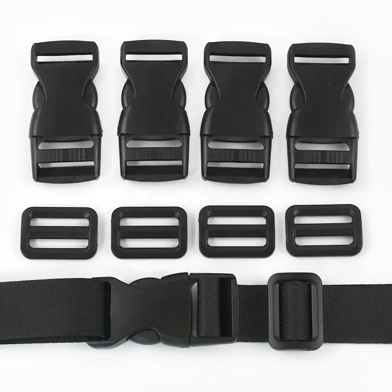 Meetee BK452 20-50mm Luggage Hardware Accessories Nylon Webbing Plastic Quickly Release Buckle for Backpack Garment Pet Collar