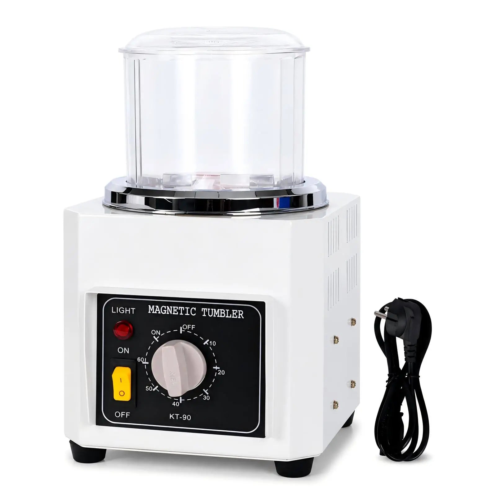 Factory Manufacture KT-90 Magnetic Polishing Machine Gold Sliver Jewelry Cleaning Mini Tumbler Magnetic Polisher Machine