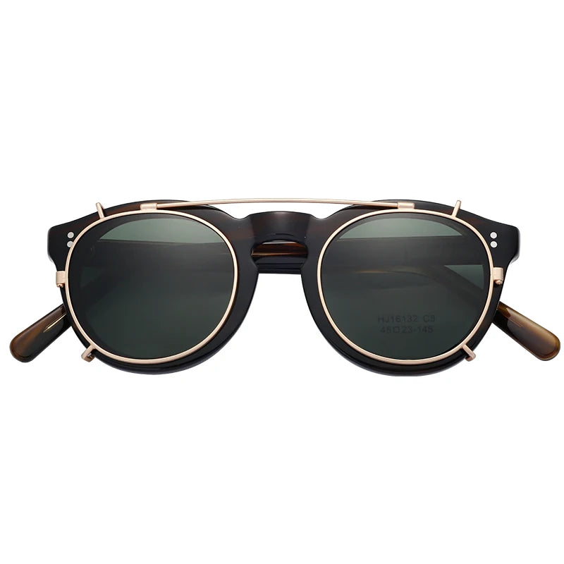 Ultra Light Women Designer Round Sunglass Frames Men Vintage Acetate Sunglasses