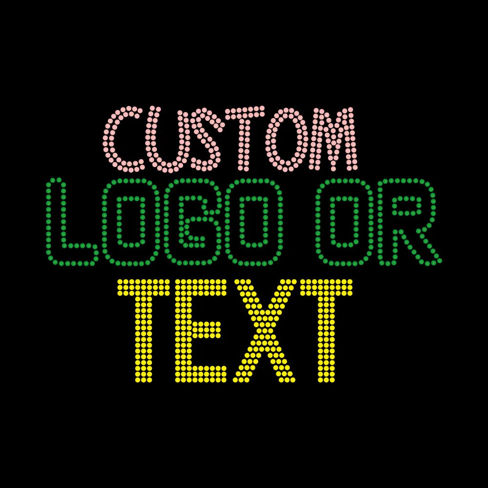 Custom Clothing Logo Iron Rhinestone Motif Hot Template Diy Board Hotfix Applique Heat Rhinestone Transfer Crystal Flatback 12