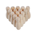 Unfinished Kokeshi Wooden Figures Peg People Blank Dolls Diy Handmade Craft Wood Turning Kits Painting Toy