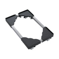 Adjustable Single-Tier Mobile CPU Stand  Portable Storage Holder Rack Wheels Plastic Material Standing Type Installation