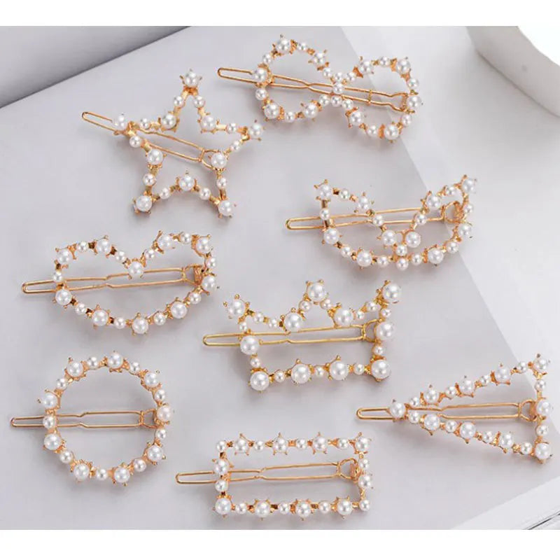 Wholesale Korean Fashion Pearl Hair Pin for Women Metal Hairpin for Girls