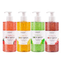 Custom Private Label Whitening Lightening Exfoliating Organic Bath Body Wash Fruit Flavor Scrub Shower Gel