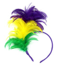 Carnival Headband for Women Favors Carnival Accessory Head Hoop Party Supplies Mardi Gras Headband with Feathers Decoration