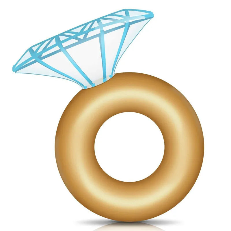 New Design Diamond Swimming Tube Diamond Swim Ring for Adults and Kids