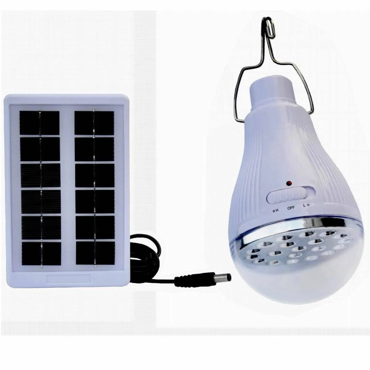 Solar Charging Emergency Bulb LED Cable Outdoor Mobile Hook Tent Camping Garden Bulb