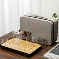 New Fashion Portable European-Style White Chinese Ceramic Tea Set for Travel & Office Use Glass Material