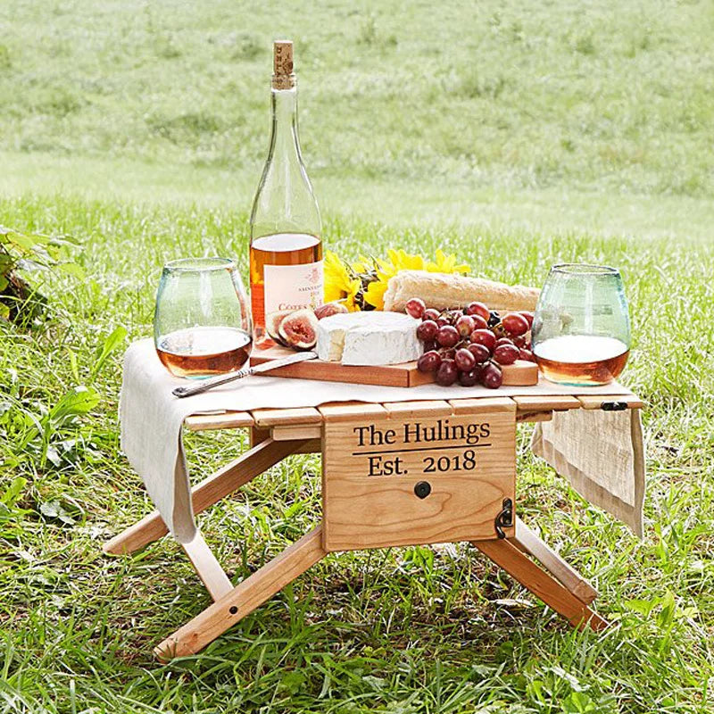 Multi-functional Outdoor Household Foldable Table Portable Picnic Table Self-driving Tours BBQ Camping Deformable Hand Basket