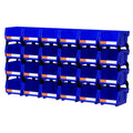 LEADLOONG V1 Blue Stackable Organizers 5x4x3 Injection Plastic Rustproof & Waterproof for Garage Pantry Crafts