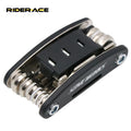 RIDERACE 15 in 1 Bicycle Repair Tool Sets Wrench Allen Key Multi Bike Tool Portable Hex Spoke Screwdriver Cycling Maintain Tools