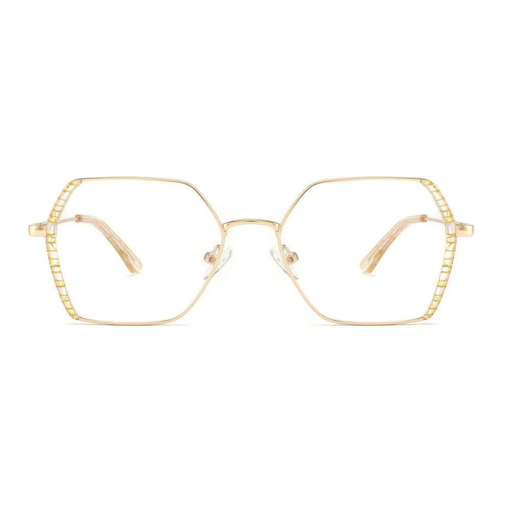 FEROCE 2022 Ready Goods Acetate Combine Metal Elegant Frames Elegant Lamination Tip Optical Eyewear