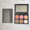 Professional Cosmetic 6 Colors High Pigment Blusher Contour Palette No Logo Long Lasting Contour Palette Blusher